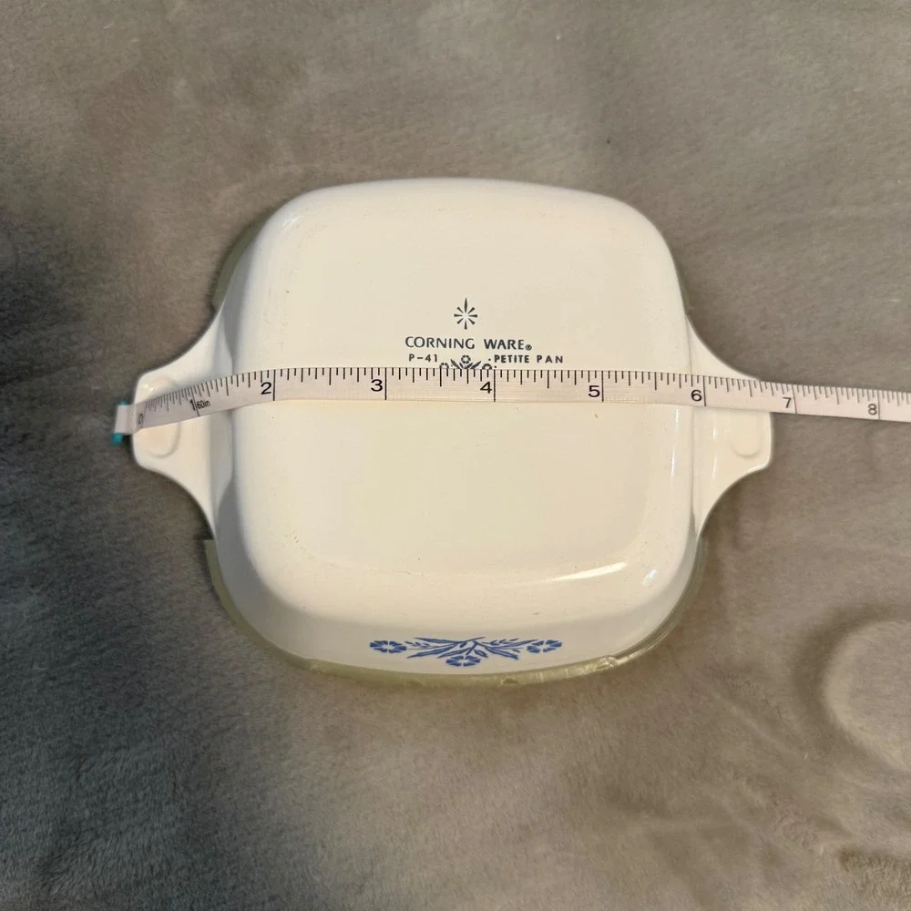 Vintage CorningWare Blue Cornflower P-41 Petite Pan w/‎ Lid Corning